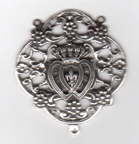 Filigree Rosary Center, Connector 1 1/2" - SSCE1263
