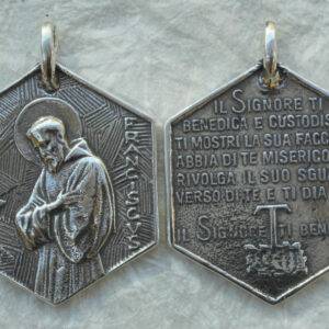 St Francis Medal Pendant 1 1/2" - SSME1312