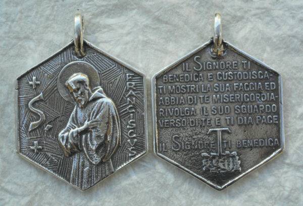 St Francis Medal Pendant 1 1/2" - SSME1312