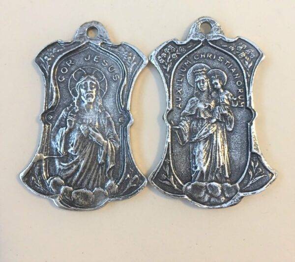Mary and Infant Jesus/Sacred Heart MEDAL 1-3/8" - SSME1534