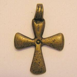 African Templar Cross Pendant 1 3/8" - SSCR155