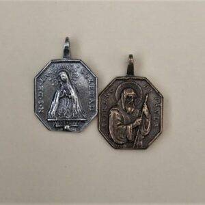 Our Lady of Solitude/St. Francis of Paola, 18th Century. 1-1/8" Medal - SSME1575