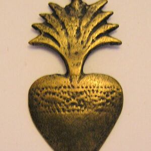 Flaming Heart Medal, Milagro 1 1/2" - SSME041