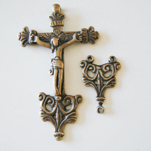 Latin America Rosary Parts, Crucifix and Centerpiece 077-324