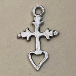 Tiny Cross with Heart 1" - SSCR088