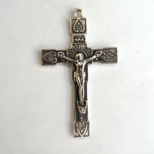 Elegant Crucifix 1 3/4" - SSCR1168 - Sterling Silver