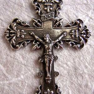 Pectoral Crucifix 2 1/4" - Large SSCR1179 - Sterling Silver