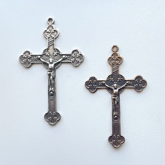 Irish Crucifix 2 3/4" - Large SSCR1215 - Sterling Silver