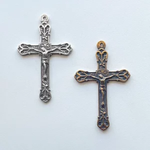 Elegant Crucifix 2 1/2" - Large SSCR1218 - Sterling Silver