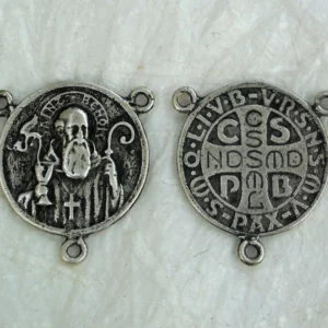 St Benedict Cross Rosary Center, Connector 1 1/4" - SSCE1328
