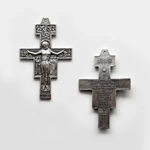 Assisi Benediction Prayer/San Damiano Extra Large Crucifix 2 1/2" - SSCR1578