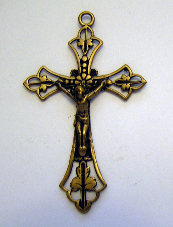 Victorian Openwork Crucifix 1 3/4" - SSCR235