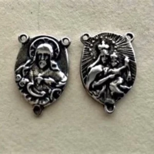 Jesus and Mary Rosary Center, Connector 3/4" - SSCE257