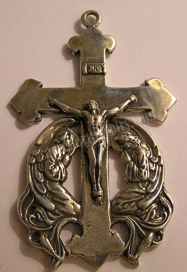 Two Angels Crucifix 3" - Large SSCR315