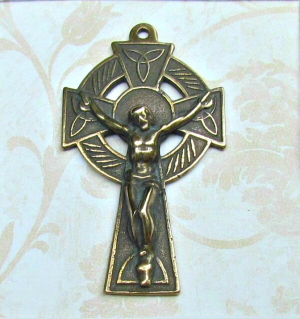 Antique Celtic Crucifix 1 7/8" - SSCR359