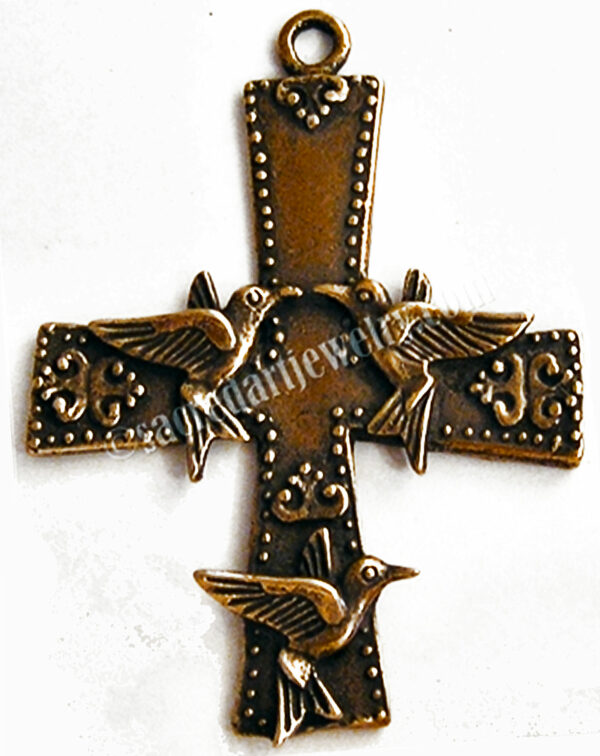 Large Cross and Doves 2 1/2" - Large SSCR377