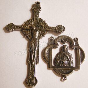 Immaculate Heart Rosary Parts, Crucifix and Centerpiece 380-1096