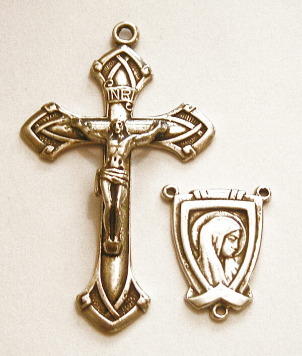 Mens Rosary Parts, Crucifix and Centerpiece 448-482