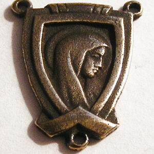 Art Deco Rosary Center, Connector 3/4" - SSCE482
