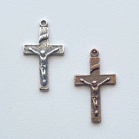 Tiny Small Simple Crucifix 7/8" - SSCR706