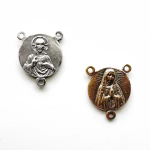 Scapular Rosary Center, Connector 7/8" - SSCE722