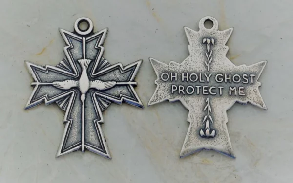 Holy Spirit Medal Cross 1" - SSME877