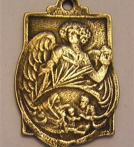 St Gabriel Medal 1 1/4" - SSME1064 - Sterling Silver